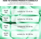 L'AGRATY Weighted Blanket - 40"x60" 10lbs Breathable Weighted Blanket Microfiber Material with Glass Beads
