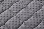 TONGDADA Weighted Lap Blanket 7lbs for Adult,Perfect for Relaxation, Lounging, Napping, Sleeping & Travel,Luxury Minky Weighted Body Blanket,Weighted Throw Blanket-Dark Grey Minky Dot, 29" x 24"
