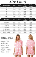 Girls & Womens Satin Pajamas Set, Silk Button-Down Sleepwear 2 Piece Nightwear, 3 Years - Women XXL