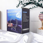 Runyansghi Chroma Gravel Night Lamp 8.6" Natural Healing Crystal Bedside Lamp USB Port 3 Colours Dimming Mode Bedroom Lamp Suitable Night Light for Living Room Bedroom Office Home Decor Ideal Gift