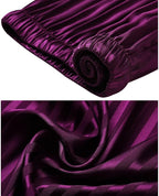 SIHA Satin Silk Pajamas for Women Pajama Set With Long Sleeve Button-Down Satin Pajamas Sleepwear XS-3XL