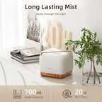 ASAKUKI Essential Oil Diffuser for Home, Large 700 ml Humidifier with Automatic Shut-Off, Scent Aromatherapy Diffuser with 7 LED Lights for Living Room, Kitchen, Bedroom, Hotel - Yellow