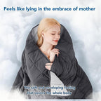 Topcee Weighted Blanket for Adults (15 lbs, 60" x 80") Queen Size Soft Cooling Heavy Blanket Sleeping, Apply to 130-160 lbs Body, Thick Breathable Blanket with Glass Bead, Easy Care