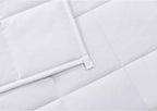 TONGDADA California King Size Weighted Blanket | 90''x108'',40lbs | Perfect for Couples,Designed for Heavy Weight Enthusiasts | Premium Cotton Material with Glass Beads | White