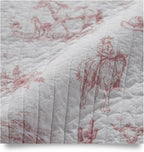 Rod's Dusty Rose Pink Cowgirl (Sham)-Vintage Western Cowgirl-Pink and White-Standard Sham Size (20x26in.)-Reversible-Cotton