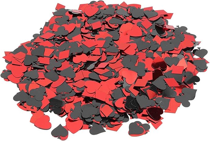 60g Party Confetti, Lightweight PVC Table Scatters with Mixed Colors and Shapes, for Wedding Birthday Night Party Decorations (Heart peach and plum mixed style)