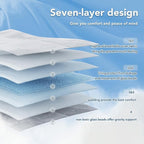 Topcee Weighted Blanket for Adults (15 lbs, 48" x 72") Twin Size Soft Cooling Heavy Blanket Sleeping, Apply to 130-160 lbs Body, Thick Breathable Blanket with Glass Bead, Easy Care