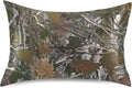 Camo Satin Pillowcase for Hair and Skin, Real Tree Camouflage Pattern Silk Pillow Case with Envelope Closure, Queen Size 20x30 inches, 1 PC