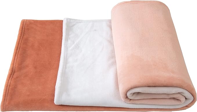 Elegant Comfort Luxury Velvety Feel Blanket, All-Season Lightweight Blanket, Ultra Plush, Soft, Cozy-Fuzzy Flannel Fleece for Couch, Sofa, Bed, Travel, Ombre Design, Twin/Twin XL, Dusty Rose