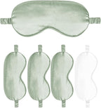 Sleep Masks 5PACK Silk Eyes Cover Satin Eye Mask Silky Blackout Soft Blindfold Sleeping Eyeshades Covers Bridesmaid Gifts