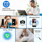 Smart Bracelet, Health Activity Fitness Trackers with Heart Rate Sleep Monitor, 24/7 Blood Oxygen/Calorie/Stress/Step Tracker, Health Fitness Bands, 170+ Sports Modes Smart band with Free APP, 2 Bands