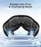 Bluetooth Sleep Mask, Sleep Mask with Bluetooth Headphones, Sleeping Headphones for Side Sleepers Travel Yoga, Cool Tech Gadgets Unique Gift for Valentine's Mother's Day Birthday Christmas
