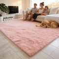 Shag 8x10 Pink Area Rug – 8x10 Rugs for Bedroom Girls, Ultra Soft Fluffy Plush Large Carpet, Shaggy Furry Rugs for Living Room, Dorm, Kids and Girls Room, Nursery, Home Office Décor