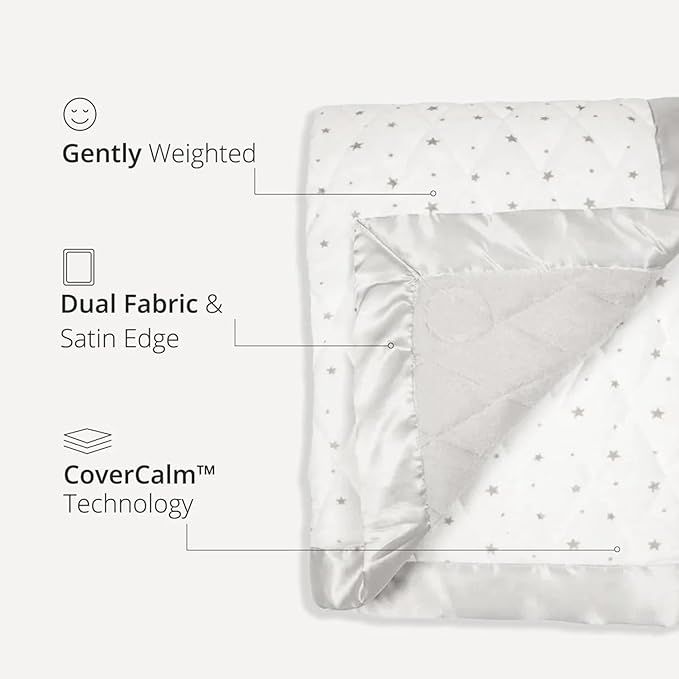 Dreamland Baby 4lb Weighted Blanket for Kids. Breathable Dual Fabrics with Minky Cooling Side & Cozy Microfleece on Reverse. Mom-Owned US Business, Premium Materials (Dusty Rose)