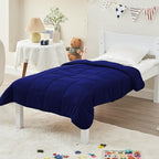 yescool Weighted Blanket (7 lbs, 41" x 60", Blue) Cooling Heavy Blanket for Sleeping Perfect for 60-90 lbs, Breathable Blanket with Premium Glass Bead, Machine Washable