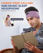 Perytong Sleeping Headphones, Bluetooth Headband, Soft Comfortable Headphones for Sleeping, Nap, Relaxation, Meditation, Yoga, Running, Jogging, Cool Tech Gifts for Women Men