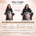 Kimonos for Women Japanese Style Satin Kimono Robe with Bow Belt Fan Hair Accessory and Tabi Socks