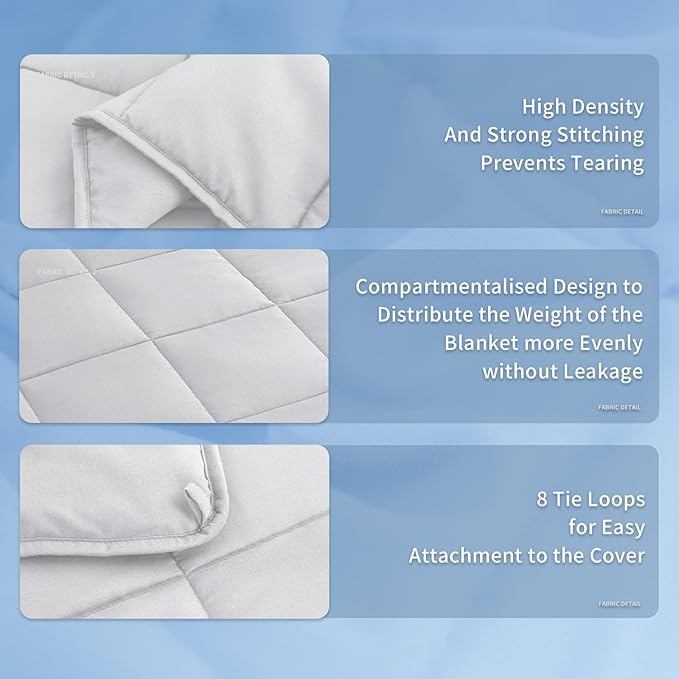 Topcee Weighted Blanket (20lbs 80"x87" King Size) Soft Cooling Heavy Blanket Sleeping, Apply to 190-210 lbs Body, Thick Breathable Blanket with Glass Bead, Easy Care
