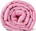 TONGDADA Kids Weighted Blanket | 40''x60'',7lbs | for Child Between 55-80 lbs | Premium Cotton Material with Glass Beads | Pink