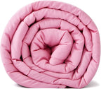 TONGDADA Kids Weighted Blanket | 40''x60'',10lbs | for Child Between 80-125 lbs | Premium Cotton Material with Glass Beads | Pink