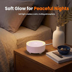 Kipcush Baby & Kids White Noise Sound Machine w/Night Light, 21 Non-Looping Sounds, 6 Timers (15-120 min & 8H), Memory, USB Powered for Nursery, Home & Travel