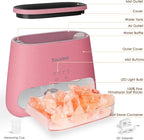 SALKING 2-in-1 Himalayan Salt Lamp & Ultrasonic Essential Oil Diffuser, Aromatherapy Diffuser Cool Mist Humidifier, Salt Therapy Lamp, 100% Pure Himalayan Salt, Ambient Glow, 150ml (Hot Pink)