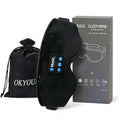 2026 New Sleep Headphones Pro | Built-in White Noise Sleep Mask,75g Ultra-Light Bluetooth Eye Mask for All Face Shapes, Zero-Pressure Fit, Breathable Bamboo, 100% Blackout for Deep Sleep & Travel