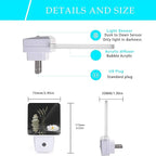 Zen Spa Night Light,Grey Stones Lotus Night Lights Plug into Wall Dusk to Dawn Sensor Led Lamp for Women Men,Led Lights for Stairway/Hallway/Bedroom,0.5W