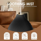 SALKING Essential Oil Diffuser, 100ml Aromatherapy Diffusers with Adjustable Mist Mode Timer Setting, Ultrasonic Diffusers for Essential Oils, 8 LED Colors, for Office Home (Black)
