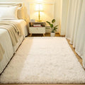 Softlife Area Rug for Bedroom, Fluffy Shag Plush 3x5 Cream Rugs for Living Room Girls, Shaggy Throw Soft Fuzzy Small Kids Carpet for Dorm Bedside Ultra Cozy Non-Slip Indoor Decor