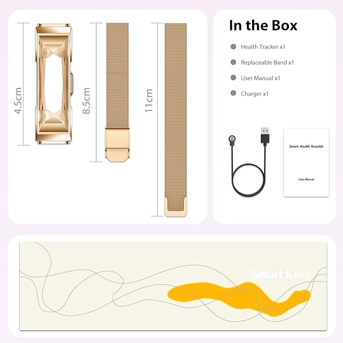 Activity Tracker for Women, Health and Fitness Wearable with 24/7 HRV/Blood Pressure/Heart Rate/SPO₂/Sleep Monitor and 35 Sports Modes, Menstrual Cycle Insights IP68 iOS Android