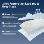 Cotelovo Shredded Memory Foam Soft Bamboo Viscose Pillows Adjustable Hypoallergenic Hotel Quality Bed Pillows for Side, Back and Stomach Sleeper, Oeko-TEX Certified Queen Size Set of 2