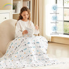 HOSUKKO Weighted Blanket - 7 lbs Fairy Heavy Blanket - Breathable Blanket(41 * 60 inches, 7 lbs)