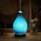 INRORANS Star River Aromatherapy Diffuser - 160ml Ultrasonic Essential Oil Diffuser with 7-Color LED Night Light, Cool Mist Humidifier, Intermittent Mode & Auto Shut-Off for Home, Gift
