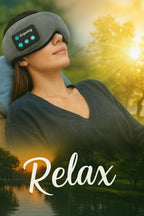 Bluetooth Sleep Mask with Built-in Headphones, Wireless Music Eye Mask, Ultra-Thin Stereo Speakers for Side Sleepers