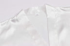 Women's Pure Color Satin Kimono Robe Short Bridesmaids Robe Dressing Gown