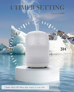 Onaboviva Essential Oil Diffuser - 2.4MHz Ultrasonic Glass Diffuser for Home, 120ml, Pulse&Continuous Mist, Bright/Dim/Breathing Lighting, Waterless Auto-Off, Aromatherapy Diffuser with USB Cable