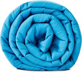 TONGDADA Kids Weighted Blanket | 40''x60'',10lbs | for Child Between 80-125 lbs | Premium Cotton Material with Glass Beads | Teal