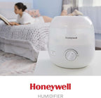 Honeywell Mini Cool Mist humidifier, Easy to Fill and Clean, humidifier for small Bedroom, Kids Rooms, or office. Ultra Quiet Operation and Auto Shut-Off - White, HUL525W