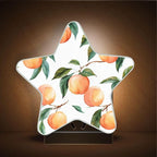susiyo Plug in Night Light Peach Fruit Branch Cute Star Shape Nightlight for Bedroom Hallway Stairs