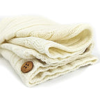 XMWEALTHY Newborn Baby Wrap Swaddle Blanket Knit Sleeping Bag Receiving Blankets Stroller Wrap for Baby Beige 0-6 Month