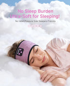 Perytong Sleep Headphones Wireless, Bluetooth Headband Sports Sleeping Headphones Sleep Mask Earbuds Breathable Wireless Music Headband for Side Sleepers Sleeping Travel Workout Running Air Travel
