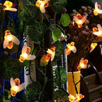 Honeybee Solar String Lights,Waterproof 20FT 30Led Bumble Bee Shape Solar Powered Fairy String Lights for Outdoor Garden Summer Party Wedding Xmas Decoration(Warm White)