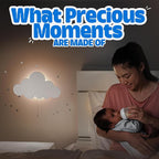 Tip perk 2 Pack Cloud Light - Floating Cloud Wall Lamp for Nursery | Cute Floating Lamp for Kids Bedroom | Battery-Operated Hanging Night Lights for Bedroom/Baby Nursery
