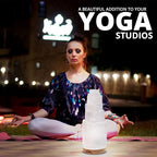 Himalayan Glow Selenite Crystal Lamp 20cm, Hand Curved Morocco |Skyscraper| Crystals and Healing Stones,(ETL Certified) with Wooden Base & USB Charging Cable For Healing Cleansing & Meditation