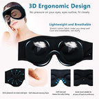 2-Pack Bluetooth Sleep Mask, Sleep Mask with Bluetooth Headphones, Eye Mask with Sleeping Headphones for Side Sleeper, Nap, ASMR, Air Travel, Meditation, Relaxation