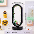 Runyangshi Natural Crystal Night Light LED Bedroom Living Room Night Lamp Oval Quartz Lamp USB Power Bionic Botanical Forest Style Tri-Color Adjustable Ambient Lighting Home Decoration Christmas Gift