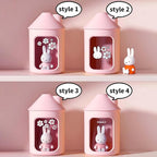 Mipow x miffy BTA700M Cool Mist Humidifier for Bedroom,Ultrasonic Quiet Humidifier with Night Light,450 ML Double Spray Humidifiers for Nursery,Office Indoor Plants (Pink), Easter Gift