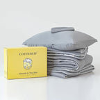 COTTEBED Ultra-Soft Winter King Size Comforter Set, Warm California Cal King Thick Milk Cup Cozy Fully Breathable Bedding 1 Down Alternative with 2 Pillowcase for Winter, Dark Gray