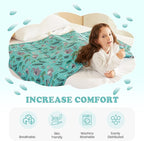 HOSUKKO Weighted Blanket - 3 lbs Green Bush Heavy Blanket - Breathable Blanket(36 * 48 inches, 3 lbs)